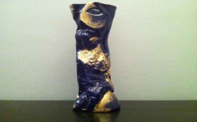 Vase céramique faïence contemporain unique  fait main